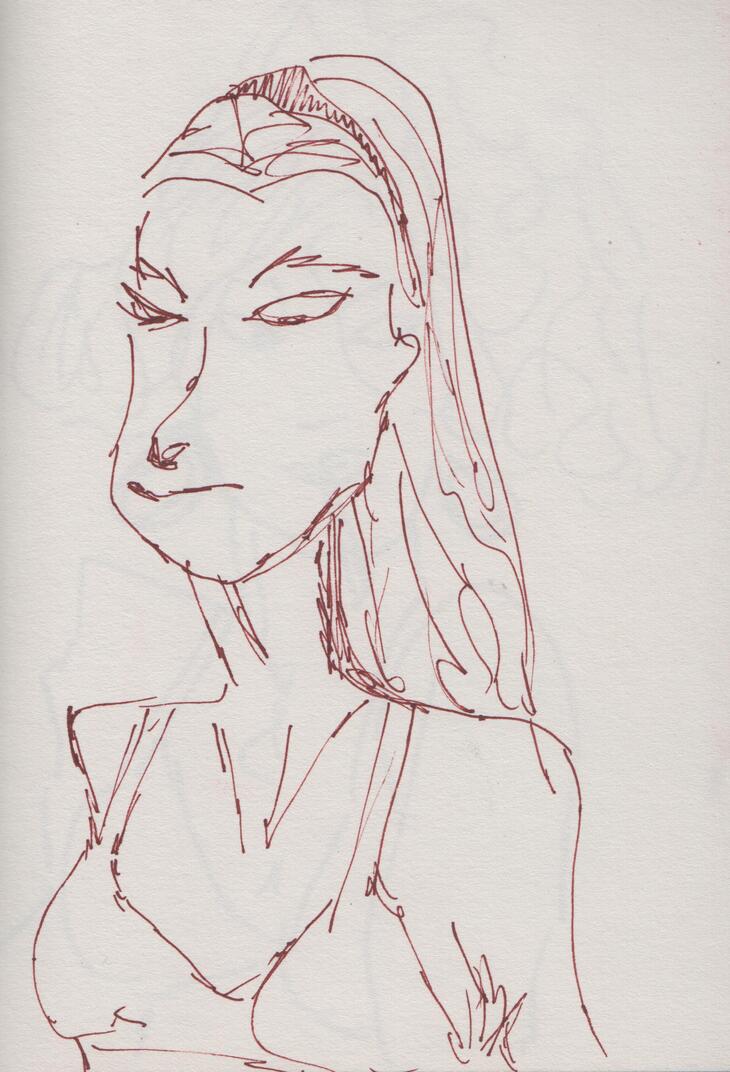 Portret 4 (stift op papier)